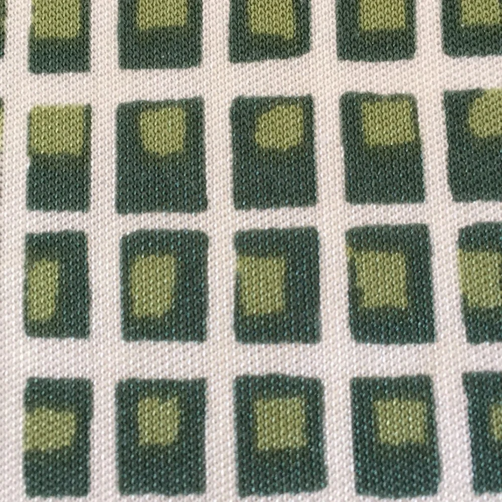 Tory Burch green white printed knit silk dress